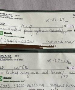 TD BANK DEPOSIT CHECK | $2000 – $5000