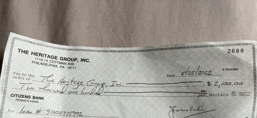 CITIZENS BANK DEPOSIT CHECK | $2000 – $5000