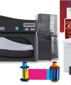 Fargo DTC4500e Dual Sided ID Card Printer & Complete Supplies Package with Bodno ID Software – Bronze Edition