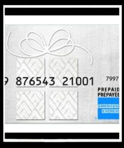 3 X AMEX PREPAID W/P $2700 BALANCE