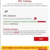 DHL SCAMPAGE FAKE SHIPMENT NOTIFICATION