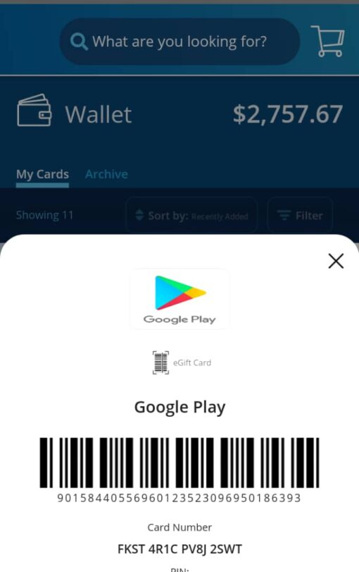 Shopwithscrip Account with Balance of $2000 – $3000