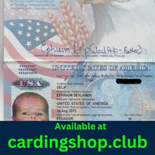 US Real Passport Scans w/ SSN, DOB, and Background report.